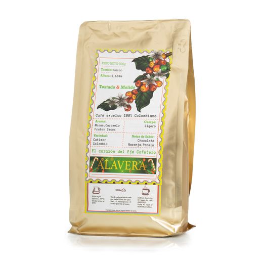 Café Alavera tostado & molido variedad Castillo 500gr